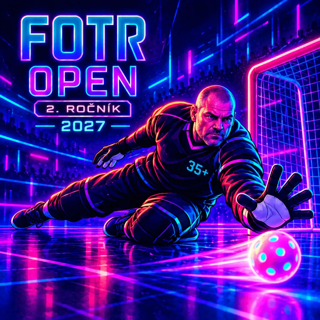 Plakát FOTR Open 2027 – 2. ročník (brankář)